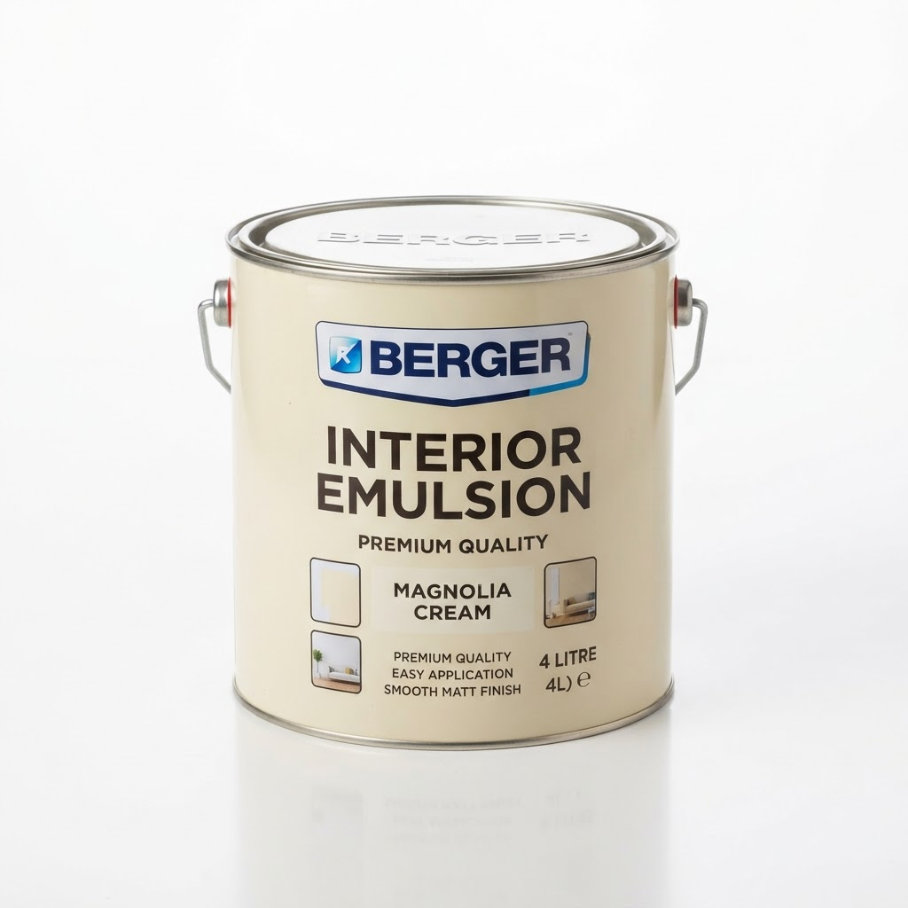 Berger Luxol Interior Emulsion 4L, Magnolia